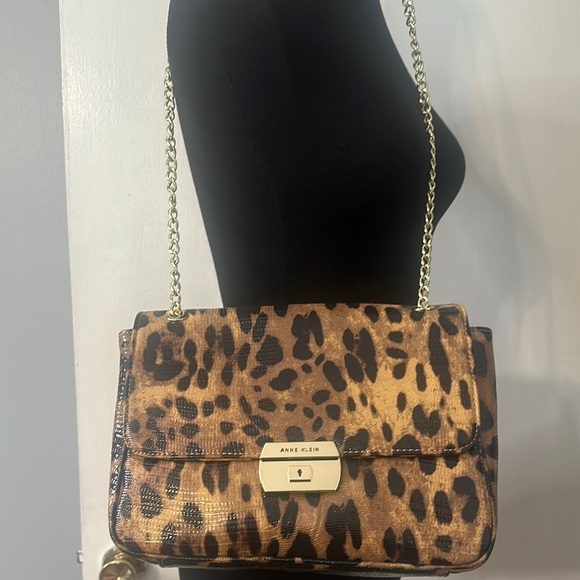 Anne Klein Leopard Print Shoulder Bag - Picture 1 of 4